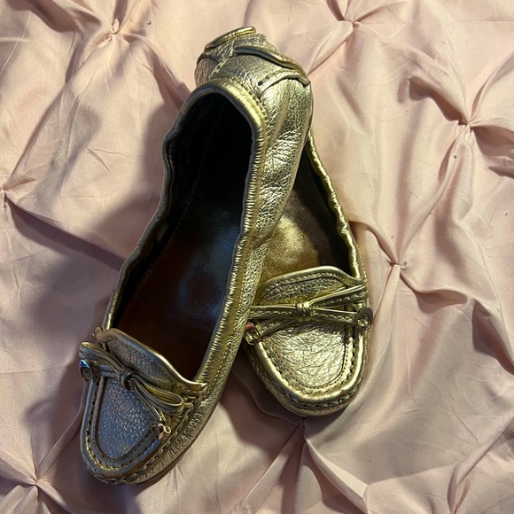 Metallic Coach Isabelle leather flats (5) - Picture 9 of 12